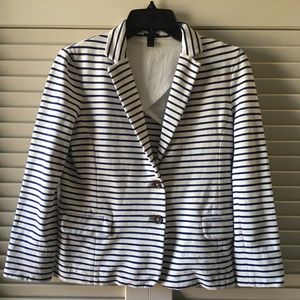 NWOT Nautical Stripe Knit Blazer